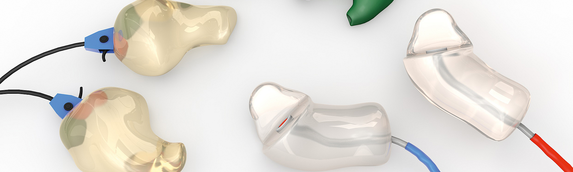 Gehörschutz Otoplastiken dienen als Gehörschutz vor extrem lautem Lärm beim Arbeiten mit Maschinen.