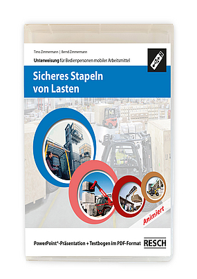 Titelseite "Sicheres Stapeln von Lasten"