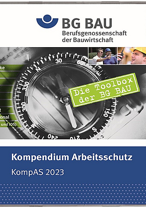 Kompendium Arbeitsschutz 2023 Titelbild der CD Kompendium Arbeitsschutz KompAS 2023.