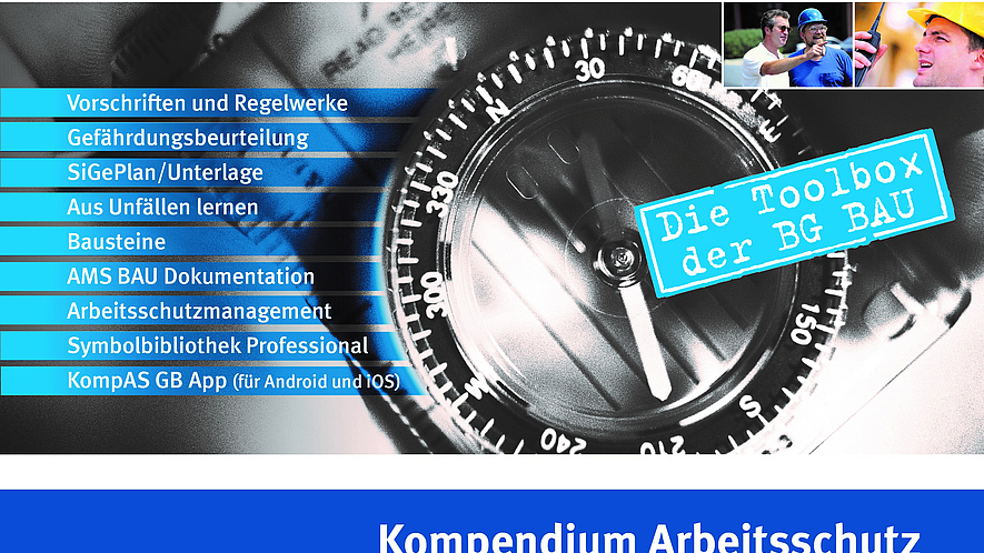 Titelbild der CD Kompendium Arbeitsschutz KompAS 2024.