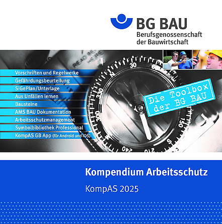 Titelbild der CD Kompendium Arbeitsschutz KompAS 2024.