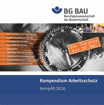 Titelbild der CD Kompendium Arbeitsschutz KompAS 2026.