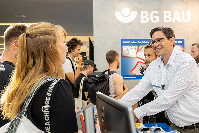 BG BAU Messestand auf der Nordbau 2023