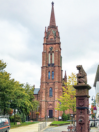 Ansicht der Stadtkirche Langen