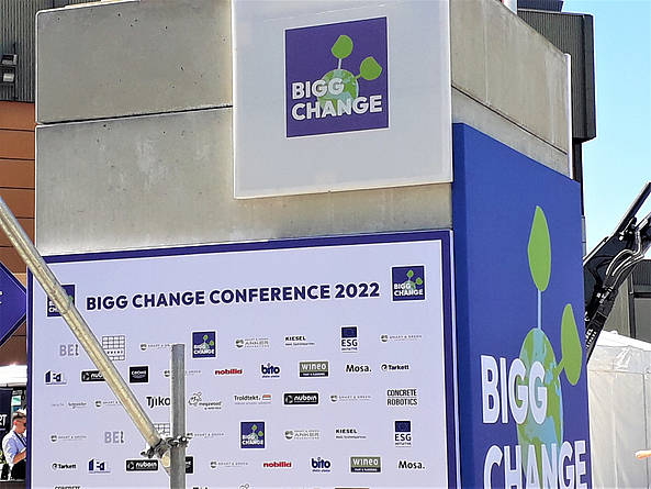 Blick auf das Außengelände der BIGG  Conference Berlin