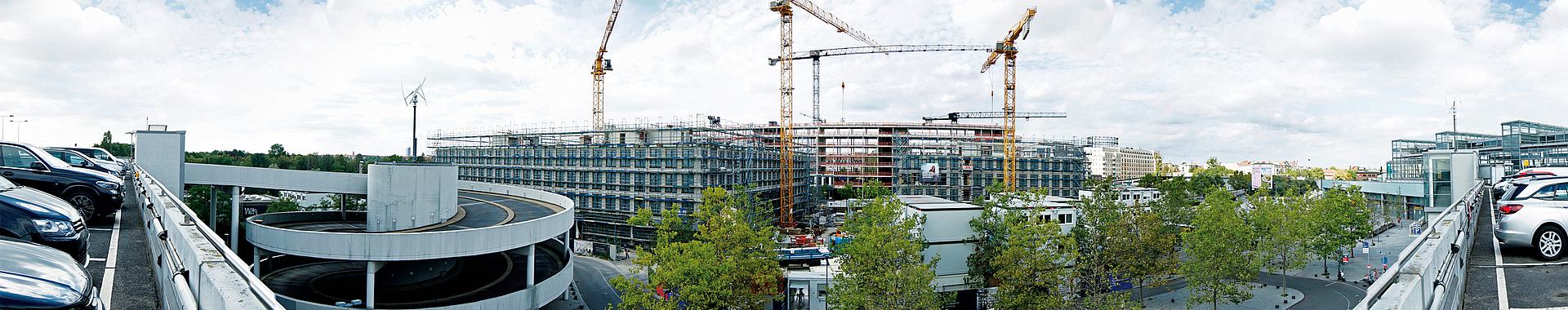 Baustelle auf engem Raum