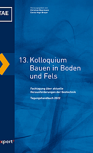 Buchcover "13. Kolloquium Bauen in Boden und Fels"