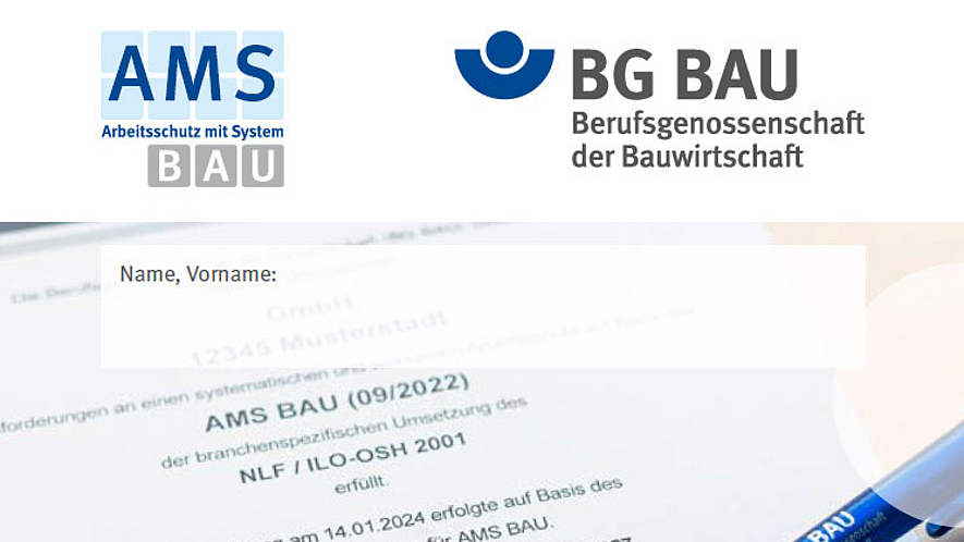 AMS BAU: Persönlicher Sicherheitspass