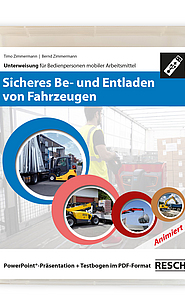 Titelseite "Sicheres Be- und Entladen von Fahrzeugen"