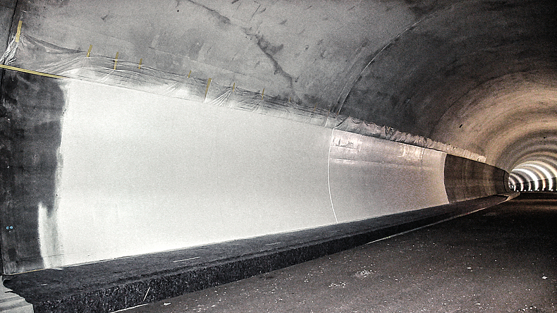 Abdichtung in Tunnelbauwerk