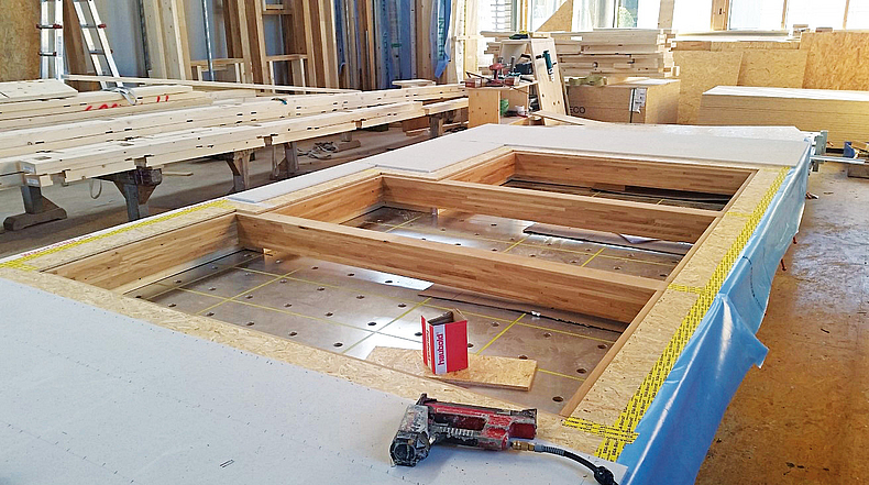 Konstruktion Holzhausteile