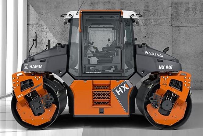 Schemelgelenkte Tandem-Kombiwalze Hamm H299 HX