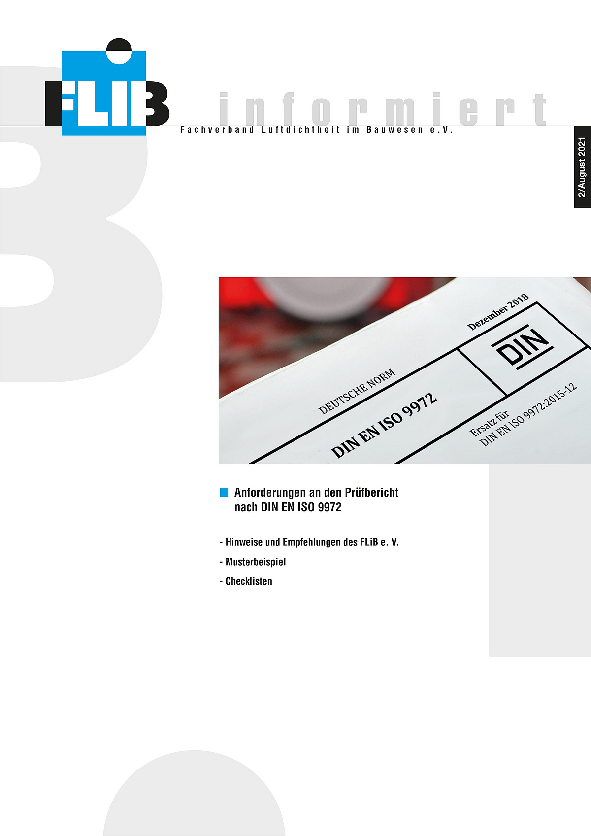 Anforderungen nach DIN EN ISO 9972 | Bauportal BG BAU