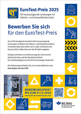 Titelbild für PDF Flyer zum EuroTest-Preis 2025.