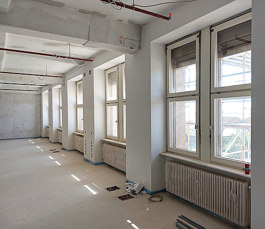 Energetisch sanierter Innenraum.
