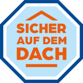 Logo der Initiative „Sicher auf dem Dach“.