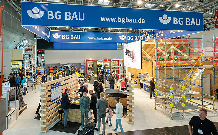 BG BAU-Messestand bauma 2022 Veranstaltung auf dem BG BAU-Messestand der Bauma 2022.