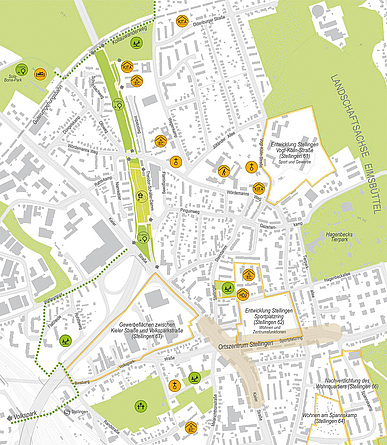 Karte Stellingen Stadtentwicklung