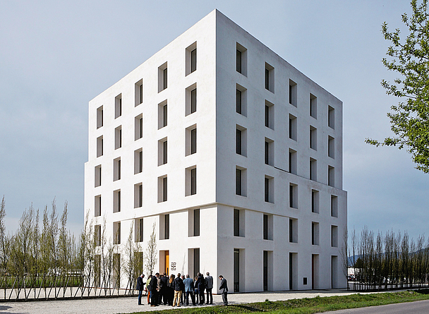 Das Bürogebäude „2226“ in Lustenau: keine Heizung, Lüftung und Kühlung nötig dank Bauteilaktivierung