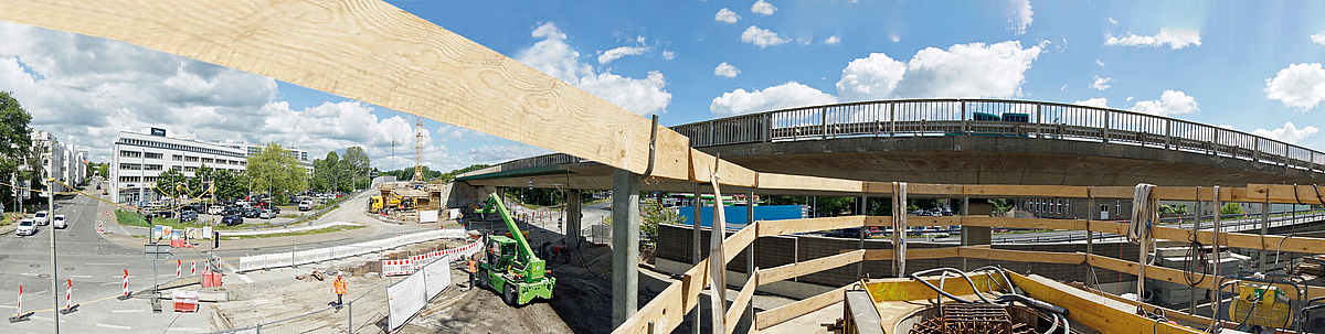 Neubau der Hochstraenbrcke auf engstem Korridor | Bauportal BG BAU